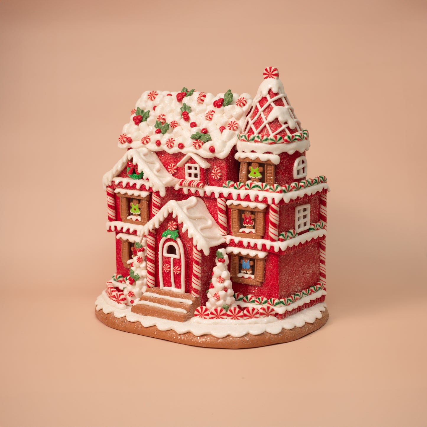 Grand Gingerbread Mansion Light-Up Decoration