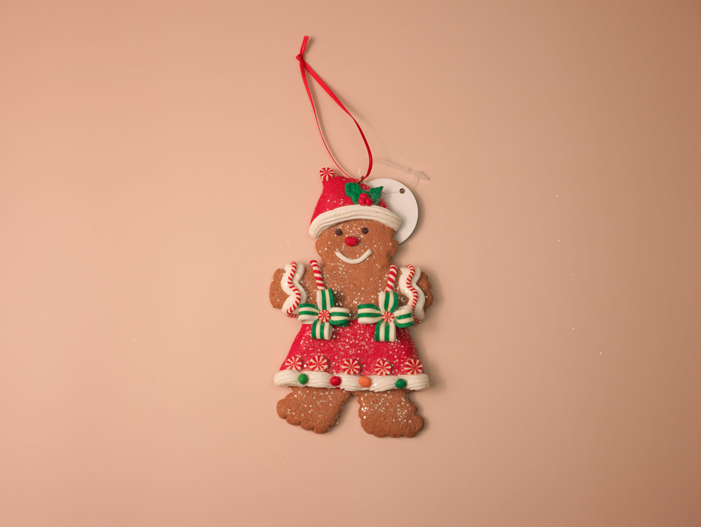 Christmas Hat Gingerbread People Ornaments