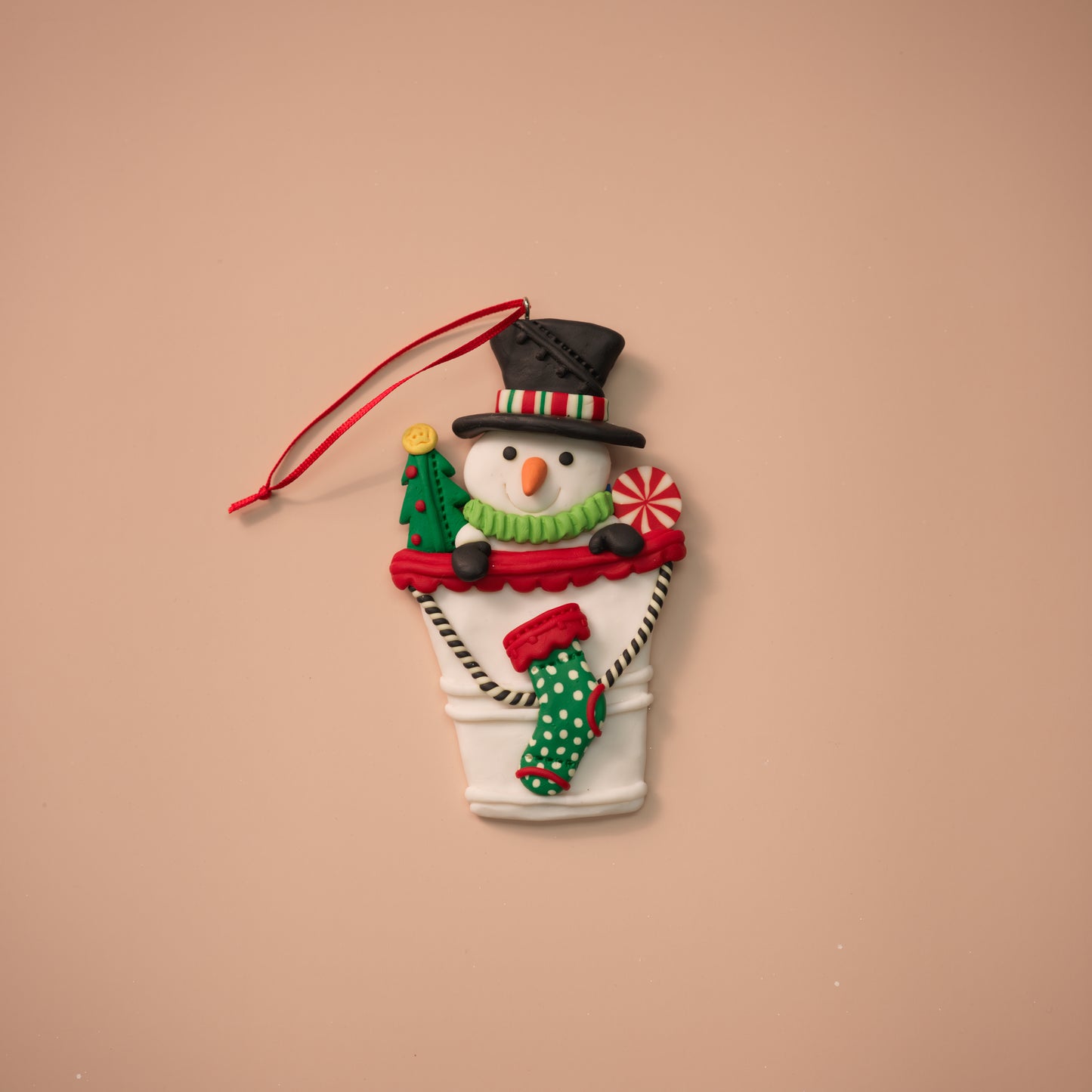 Christmas Character Bucket Ornaments