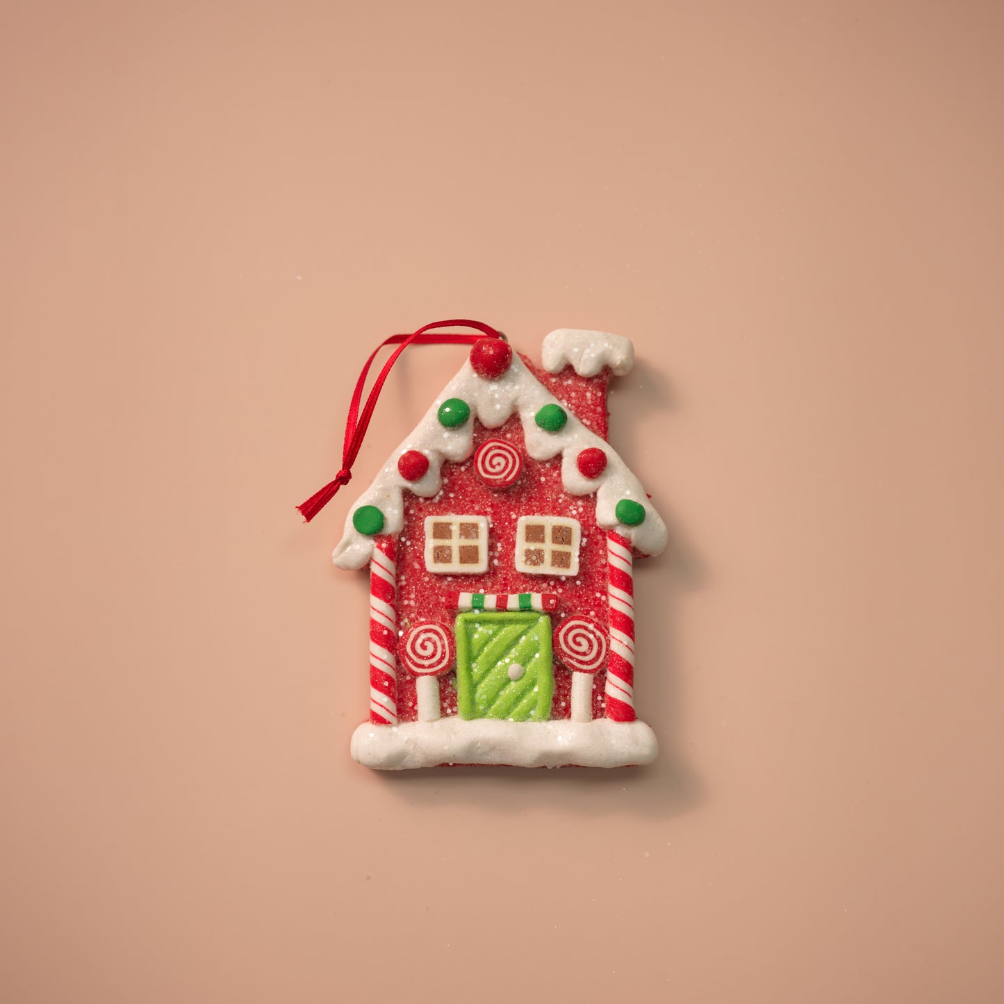 Gingerbread Candy House Flat Ornaments