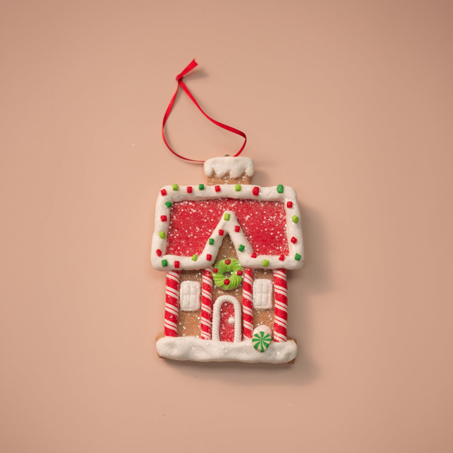 Gingerbread Candy House Flat Ornaments