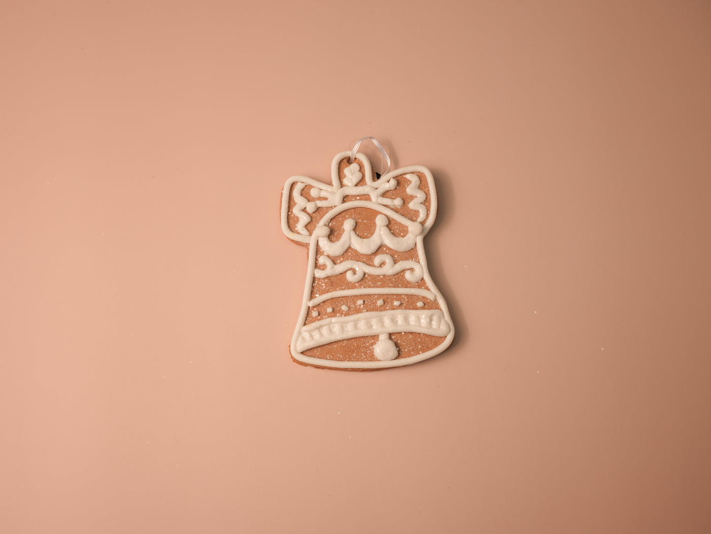 White Iced Gingerbread Cookie Ornaments