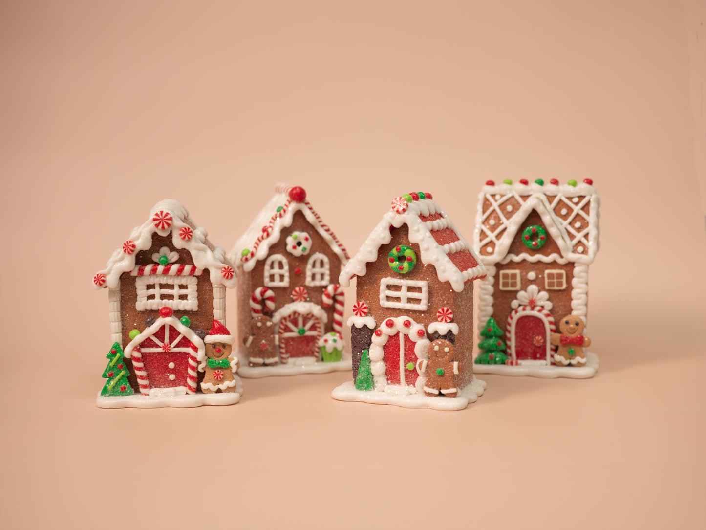 Mini Gingerbread Village Figurines
