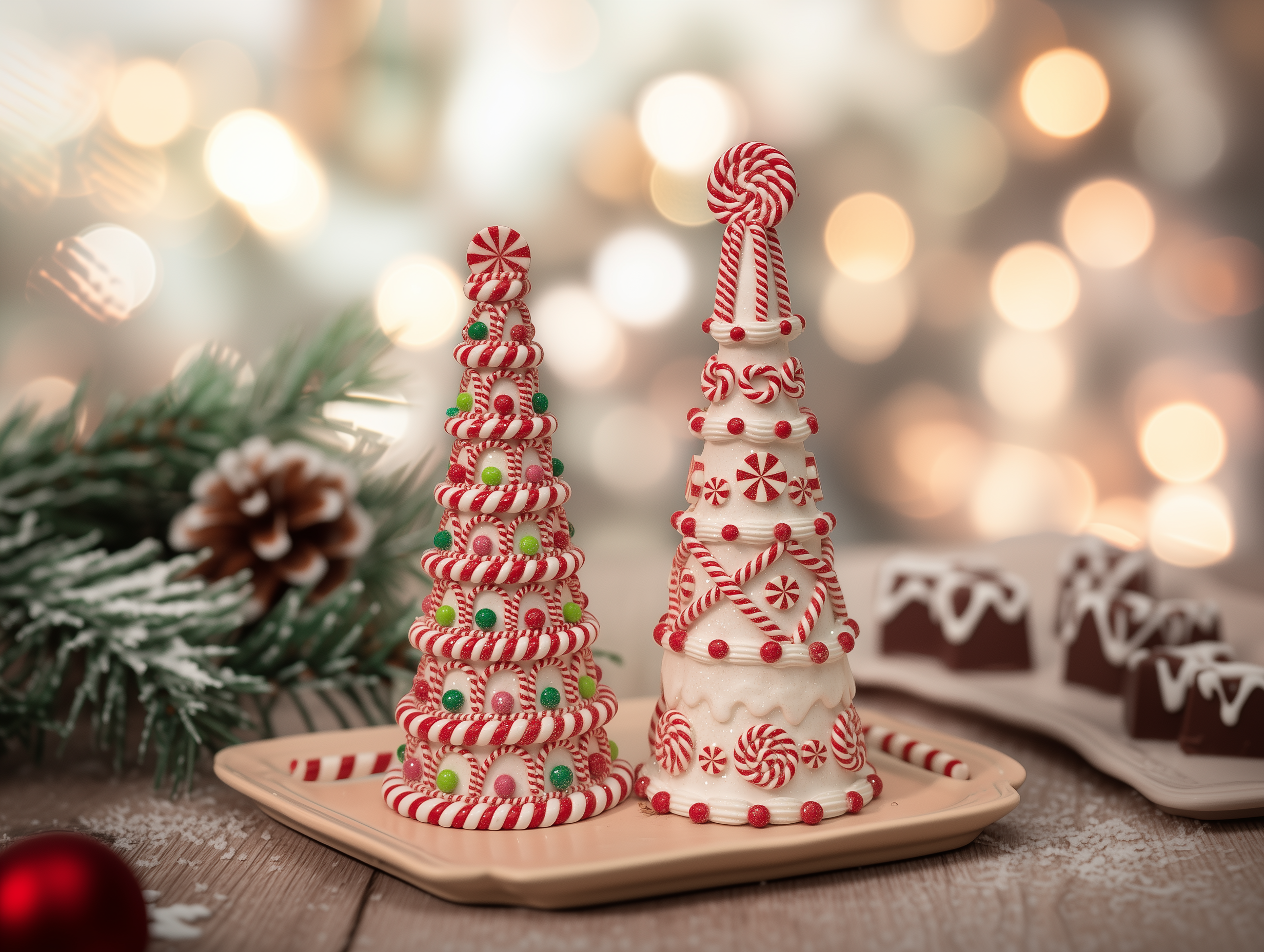 Peppermint Candy Christmas Trees Candy & Nest
