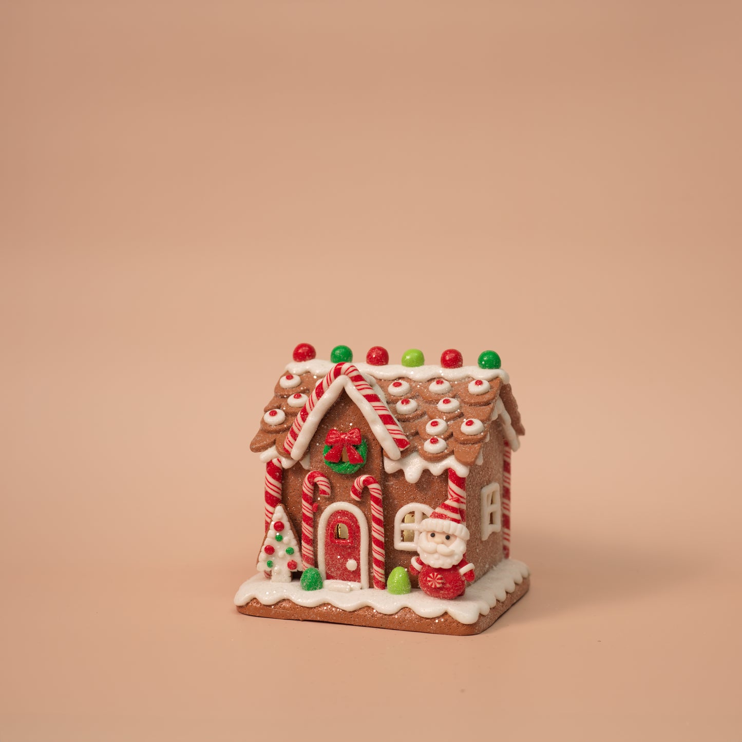 Candy Lane Light-Up Gingerbread Houses