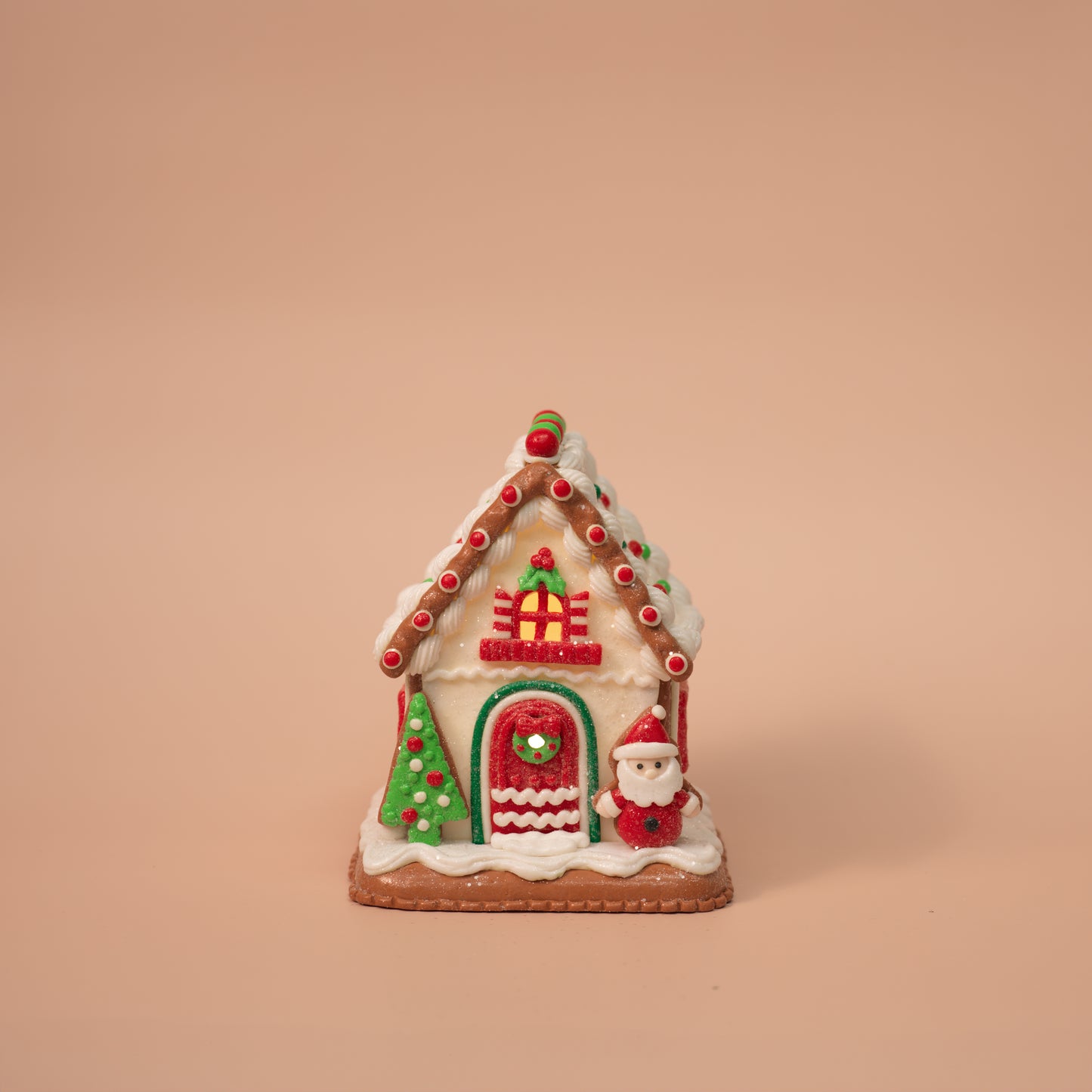 Holiday Light-Up Gingerbread Houses