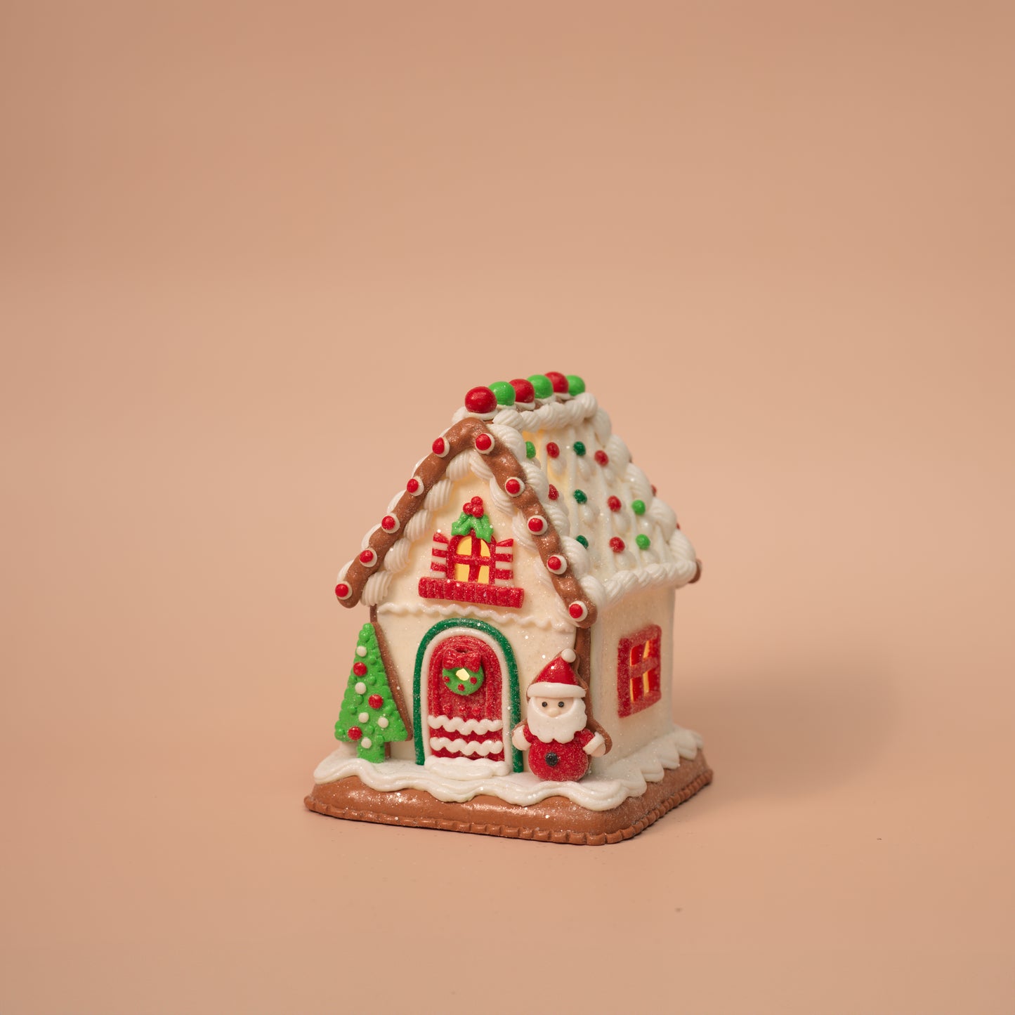 Holiday Light-Up Gingerbread Houses