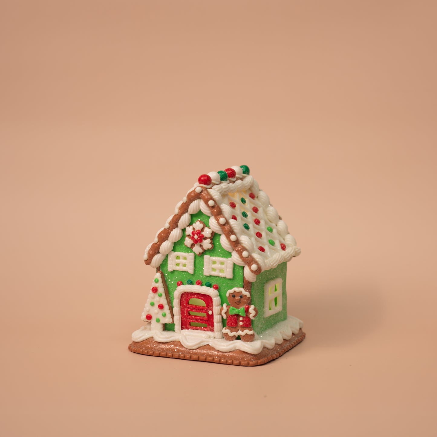 Holiday Light-Up Gingerbread Houses