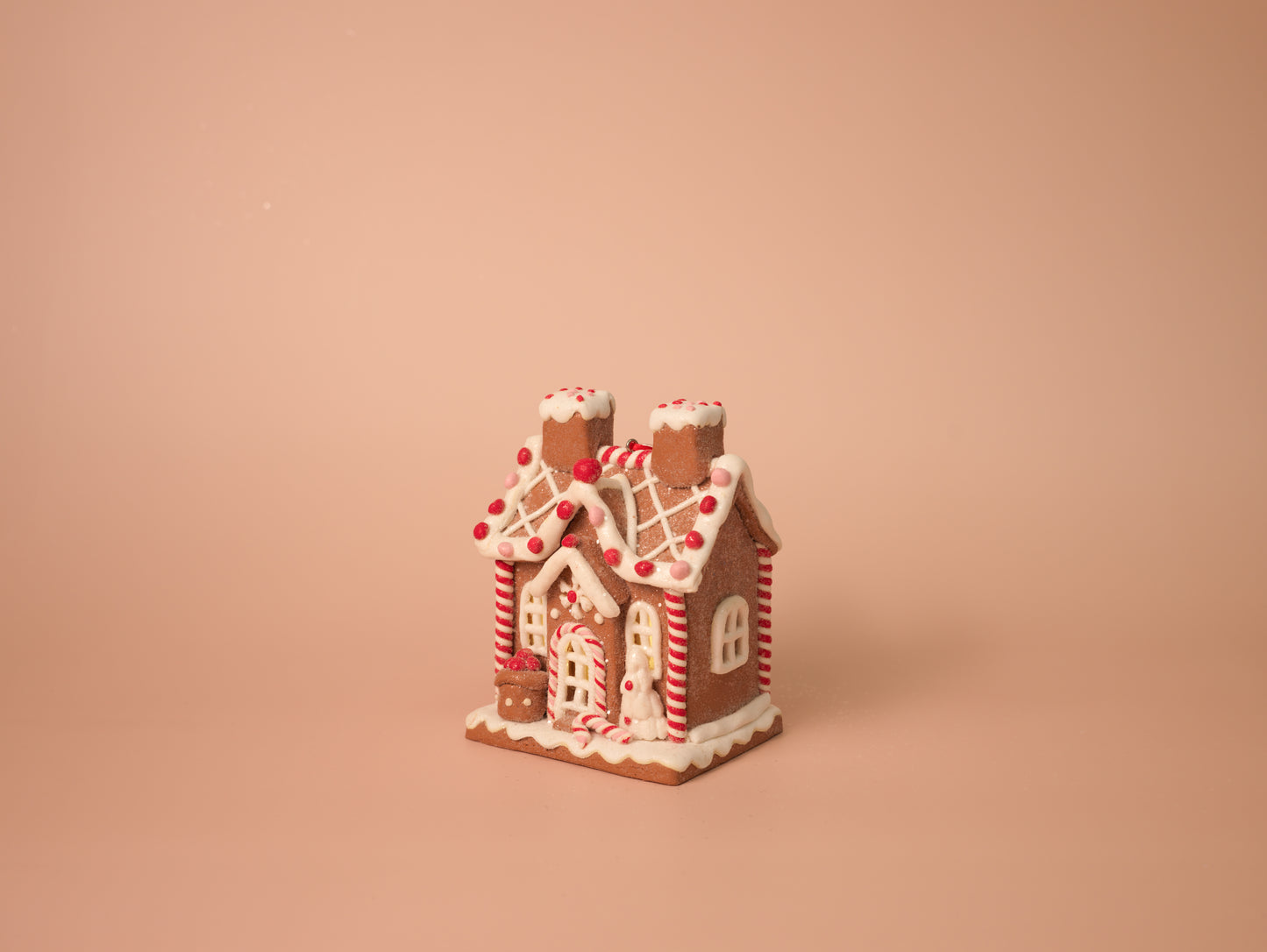 Light-up Gingerbread House Ornaments