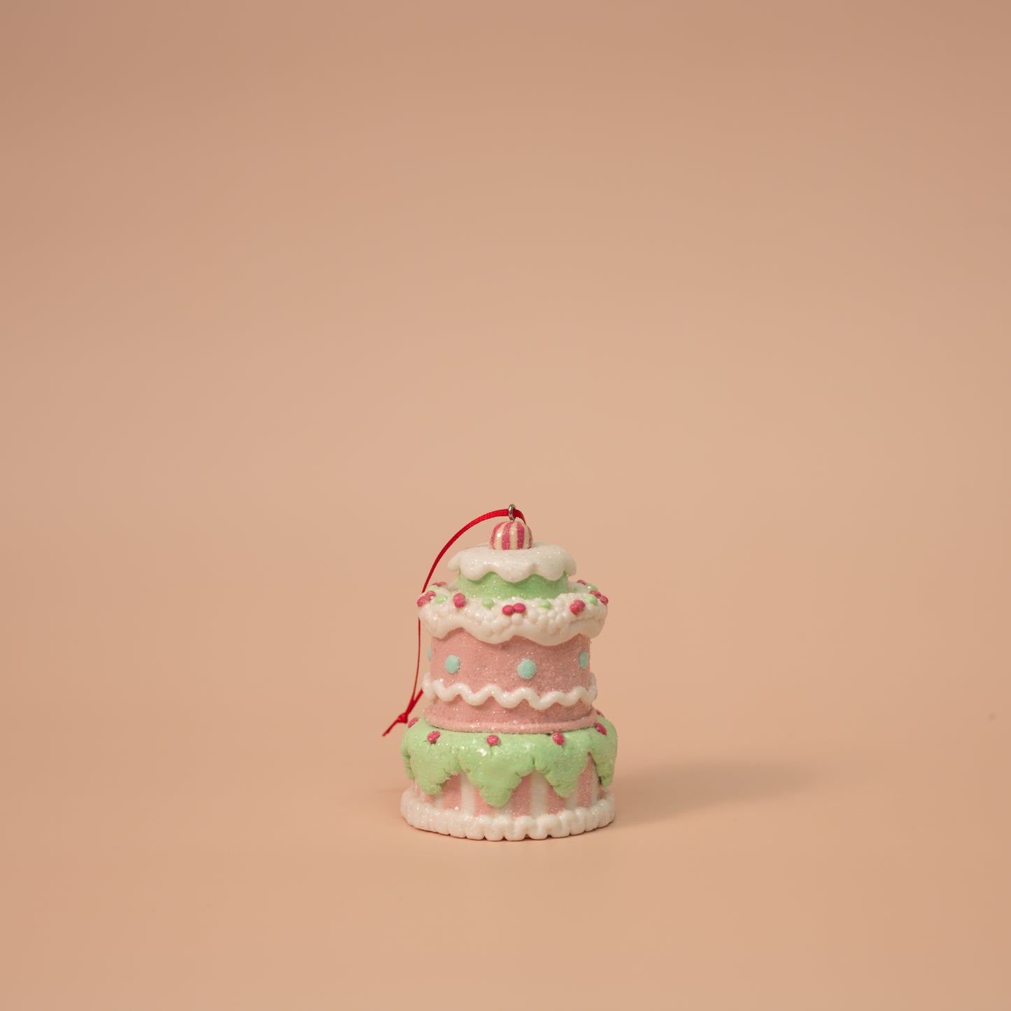 Pastel Christmas Cake Ornaments