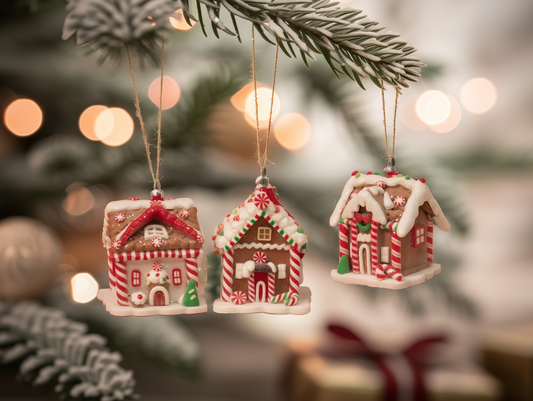 Mini Gingerbread House Ornaments