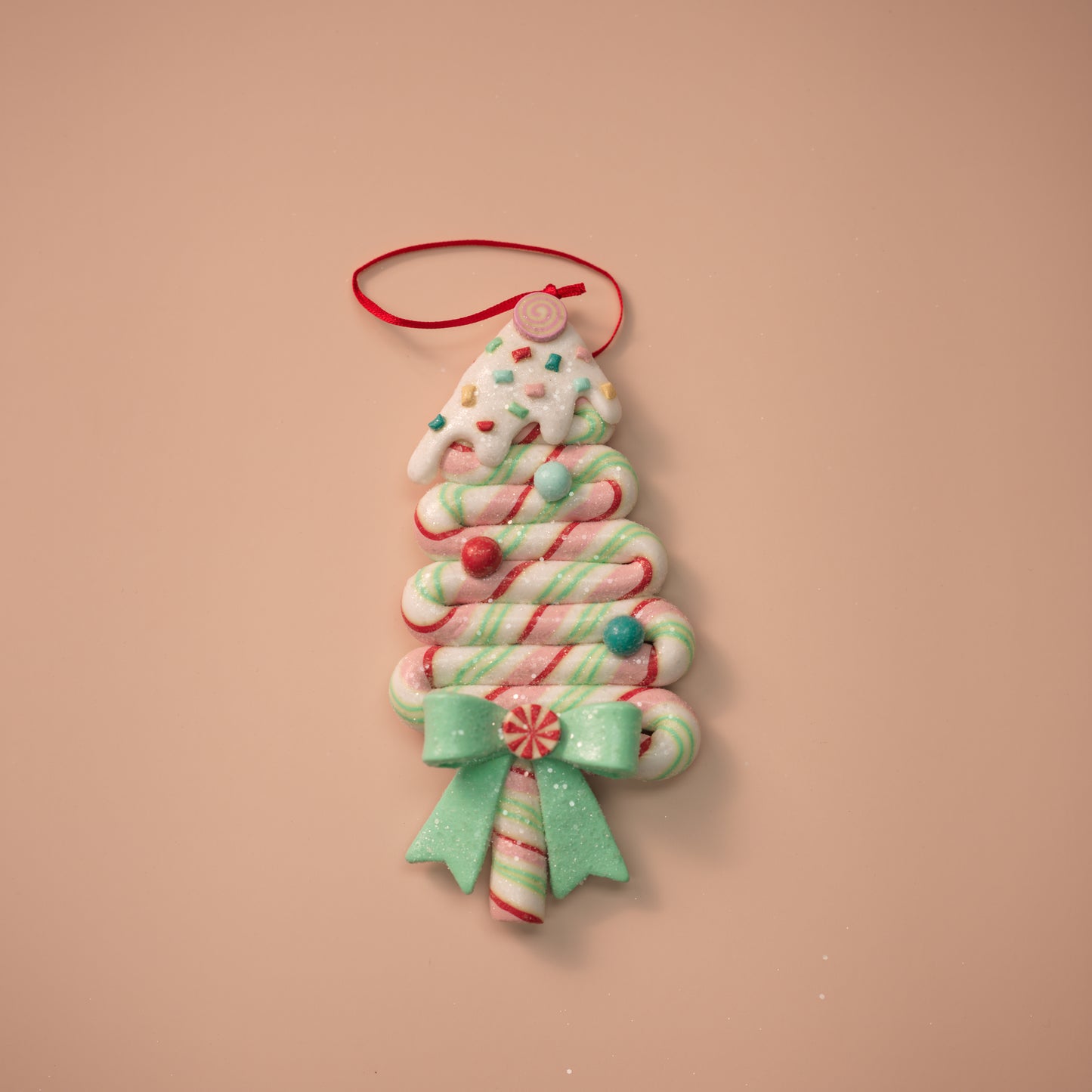 Frosted Candy Christmas Tree Ornaments