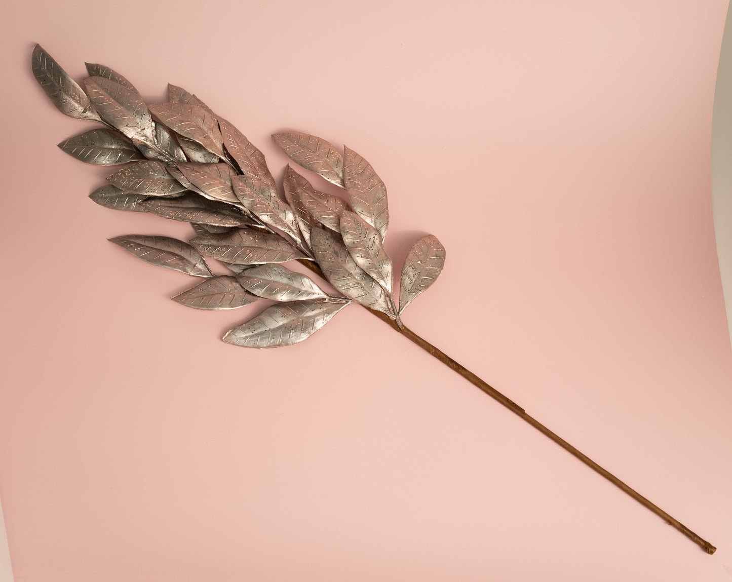 Metallic Leaf Garden Stake