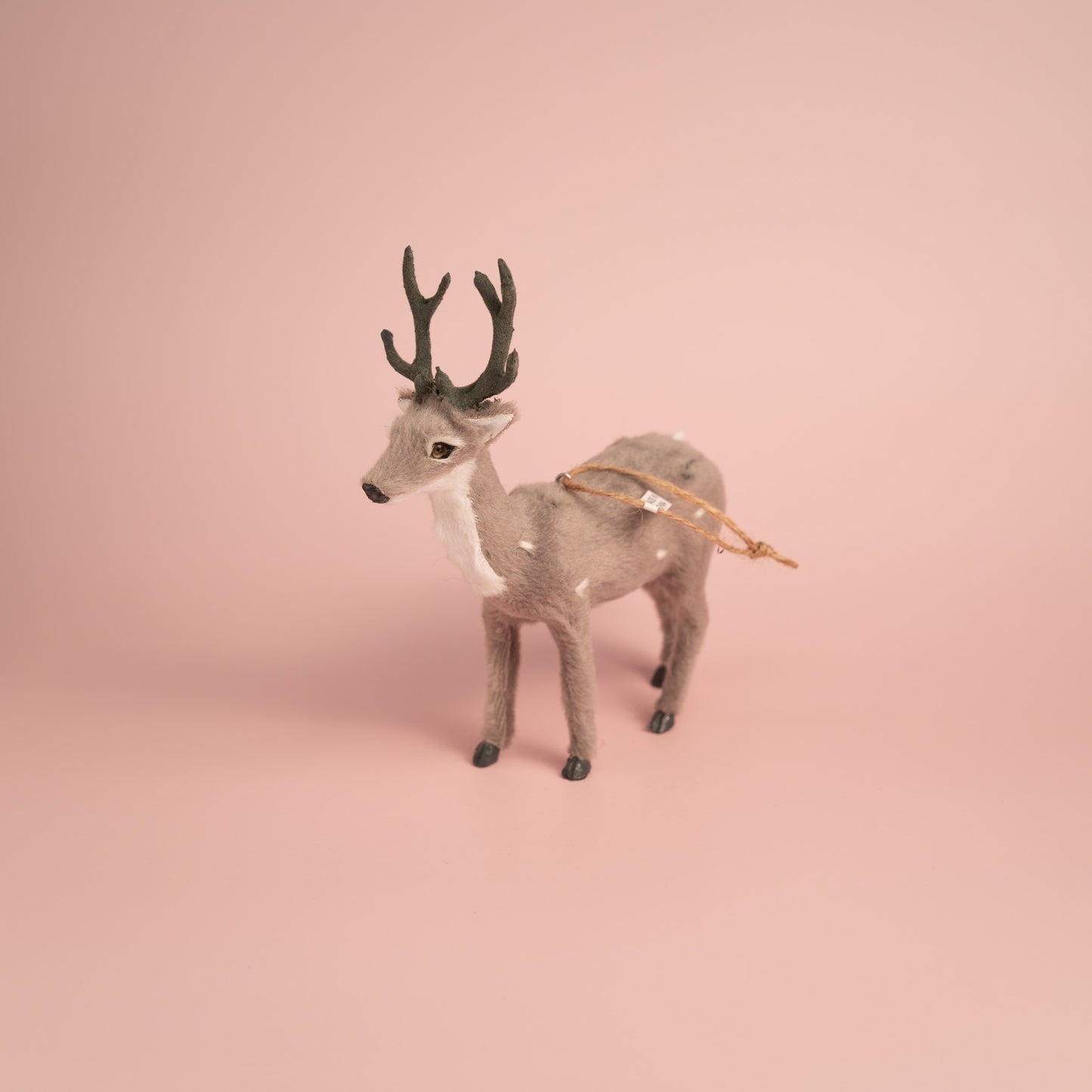 Grey Reindeer Christmas Hanging Ornament