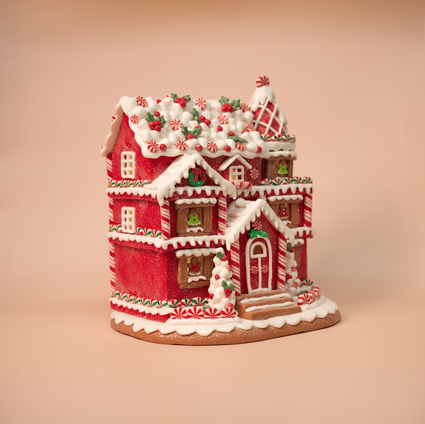 Grand Gingerbread Mansion Light-Up Decoration