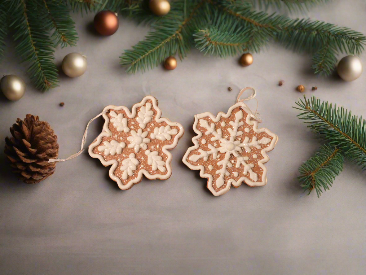 White Snowflakes Ornaments