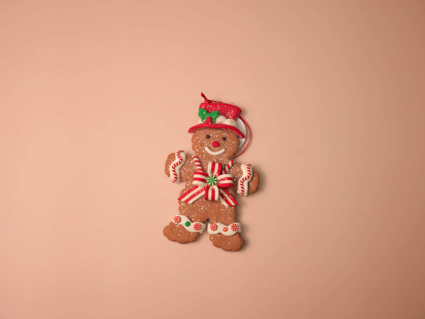 Christmas Hat Gingerbread People Ornaments