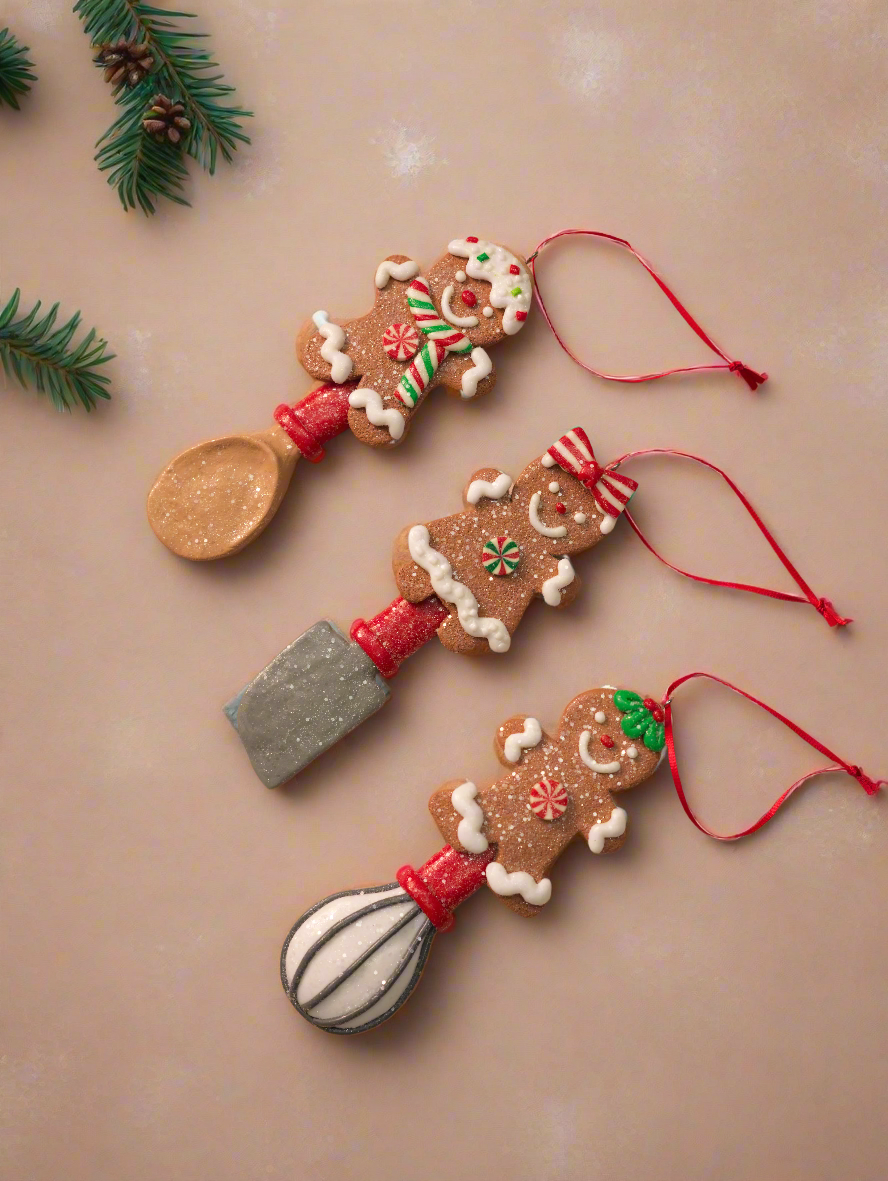 Gingerbread Kitchen Tool Ornaments