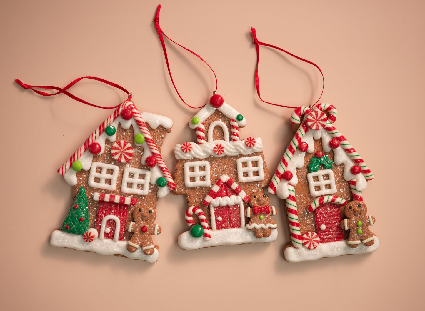 Gingerbread House Ornaments with Gingerbread People