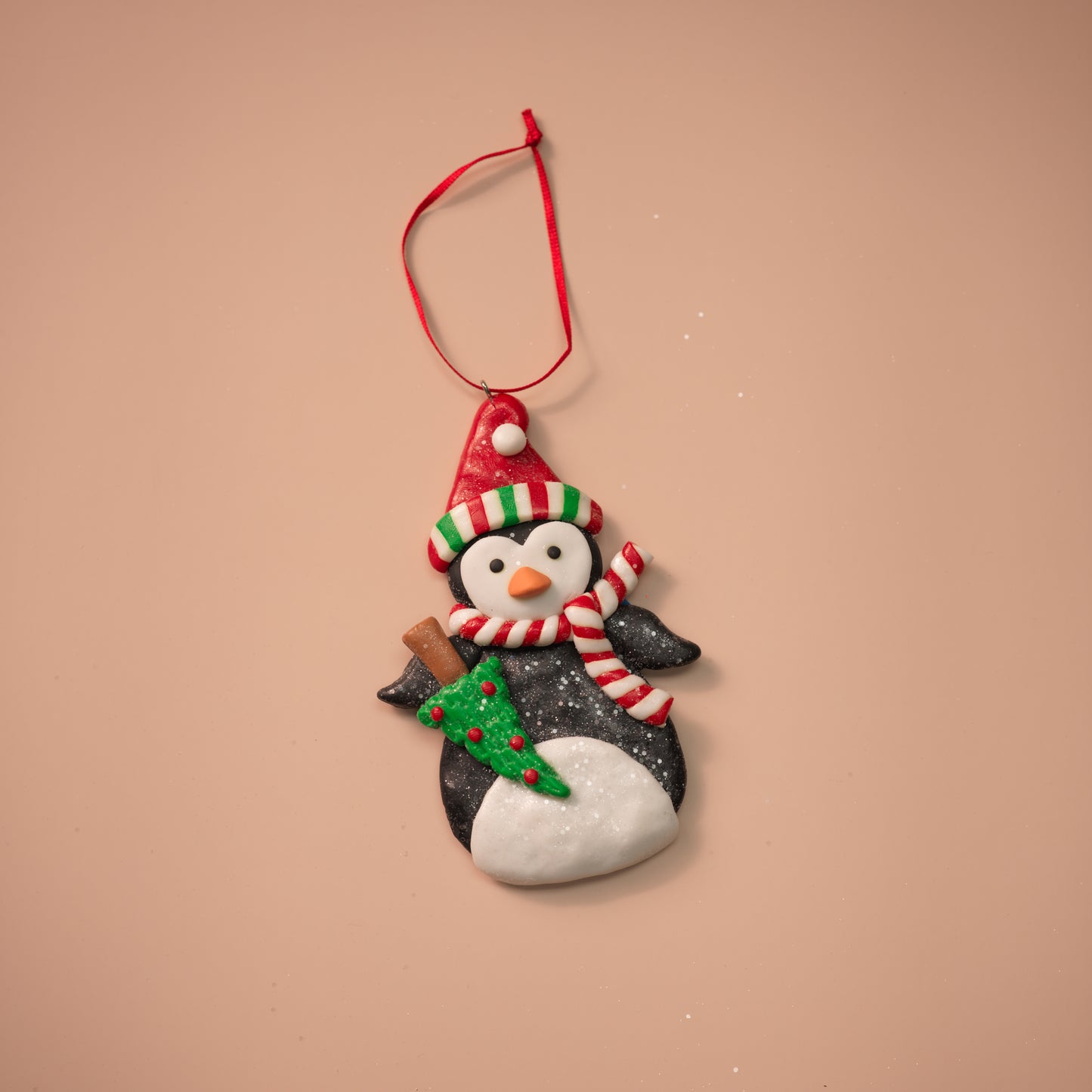 Santa, Snowman & Penguin Ornaments