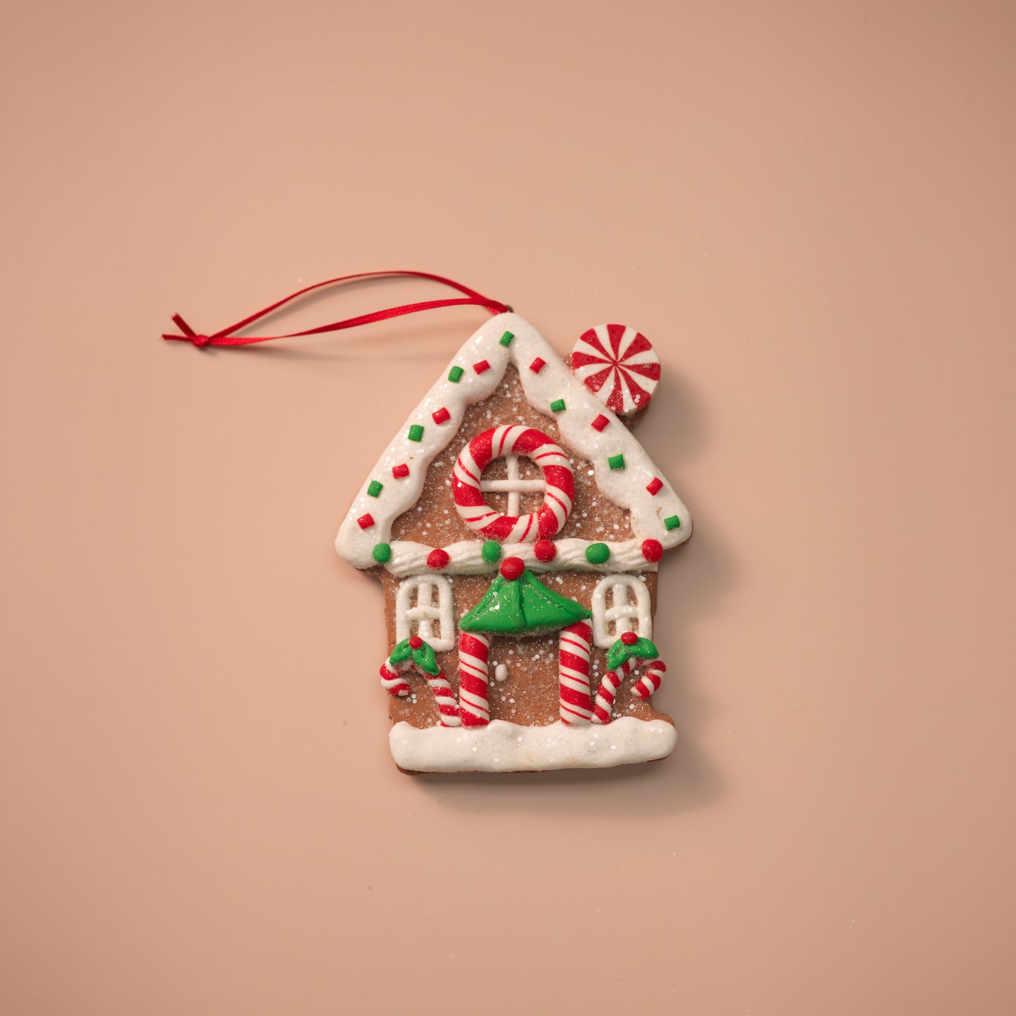 Gingerbread Candy House Flat Ornaments