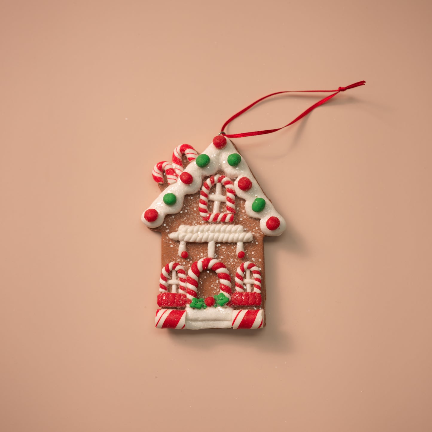 Gingerbread Candy House Flat Ornaments