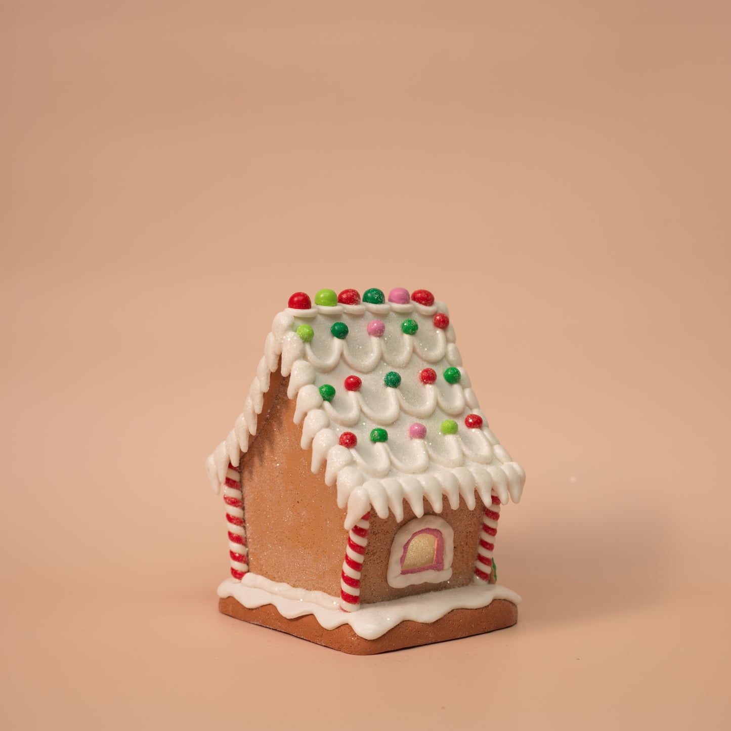 Santa & Gingerbread Light-Up Houses