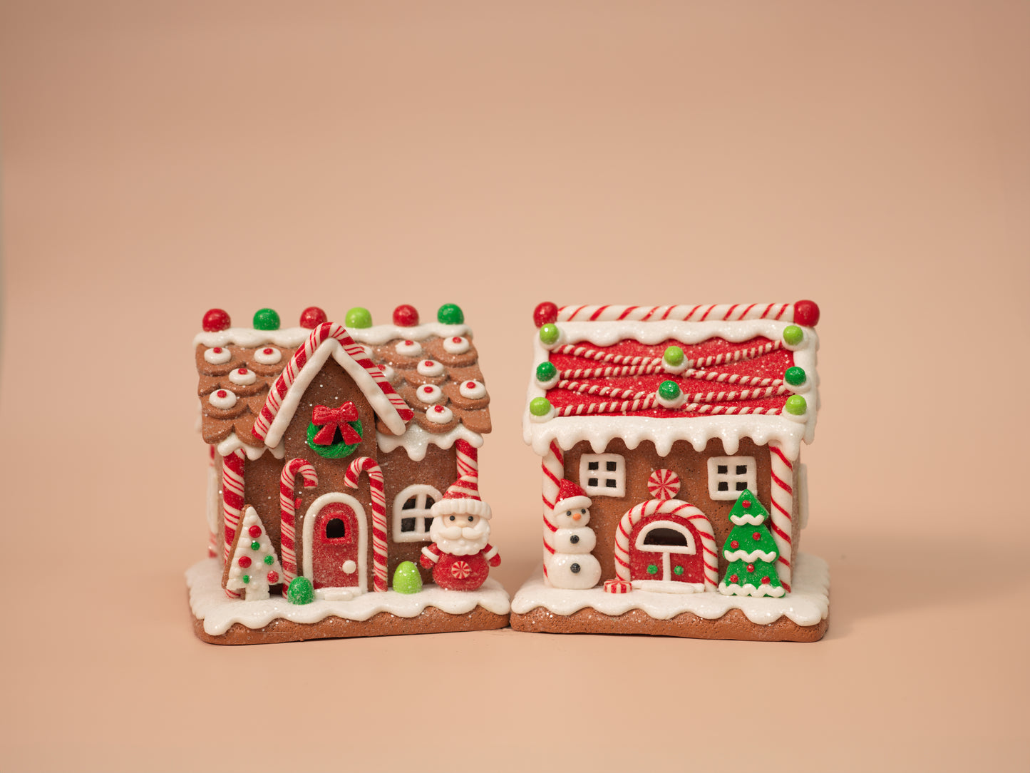 Candy Lane Light-Up Gingerbread Houses