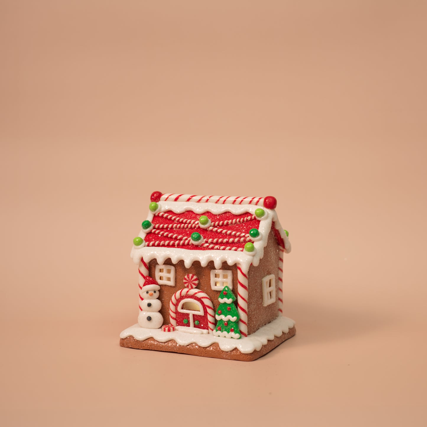 Candy Lane Light-Up Gingerbread Houses