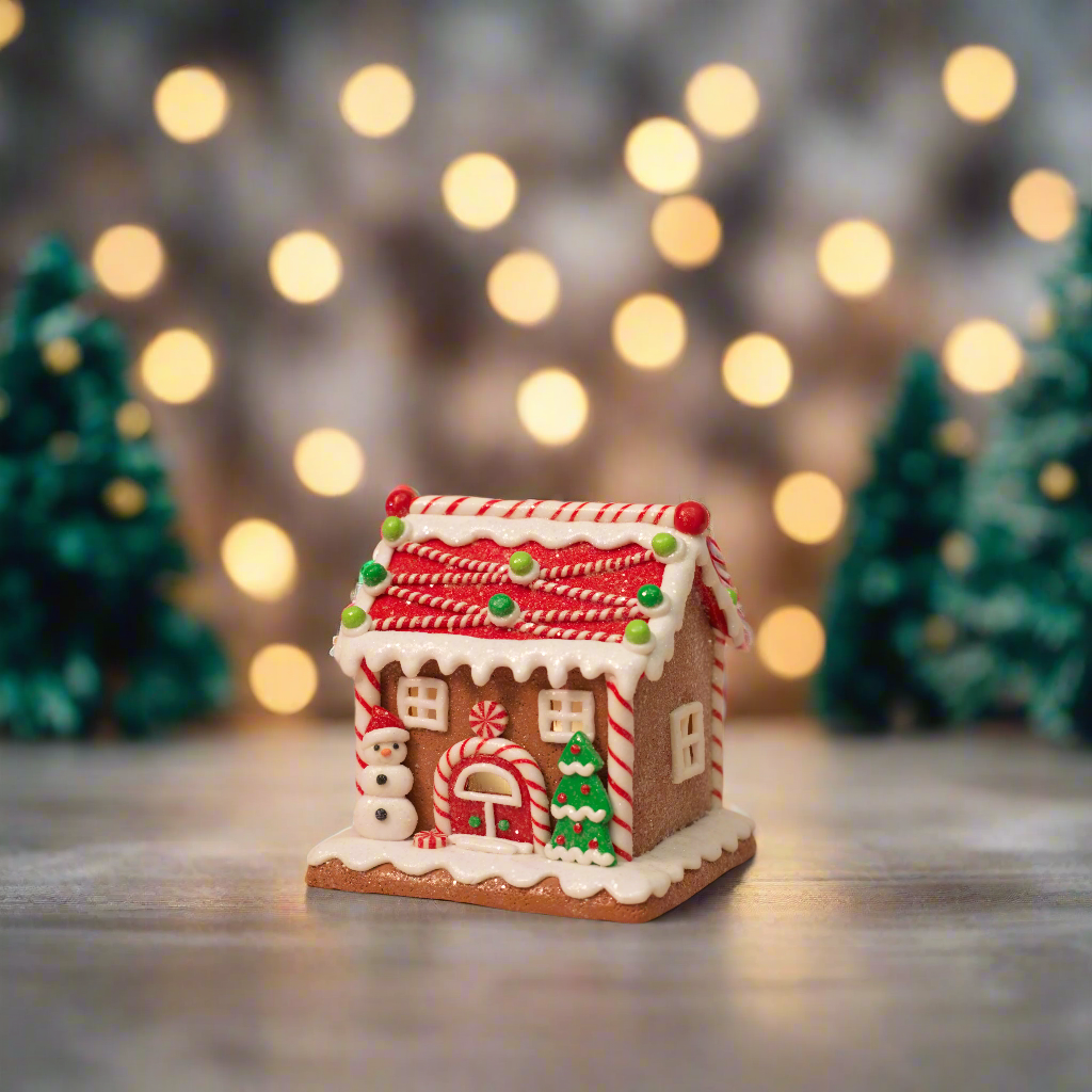 Candy Lane Light-Up Gingerbread Houses