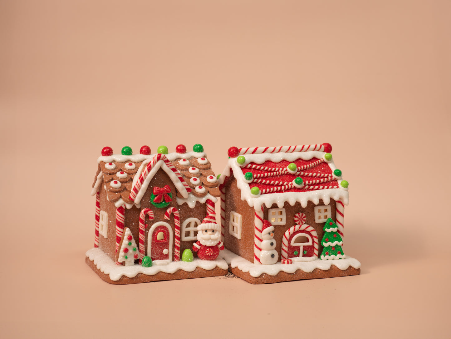 Candy Lane Light-Up Gingerbread Houses