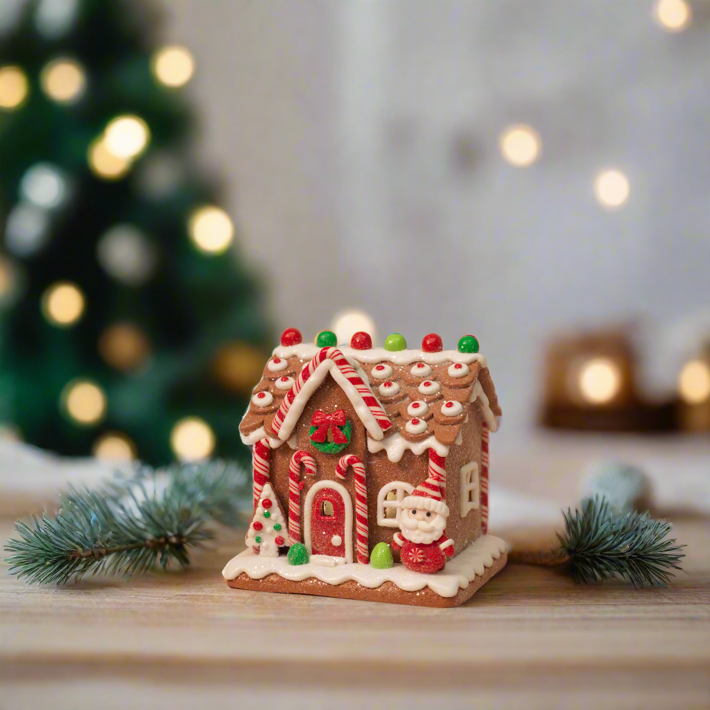Candy Lane Light-Up Gingerbread Houses