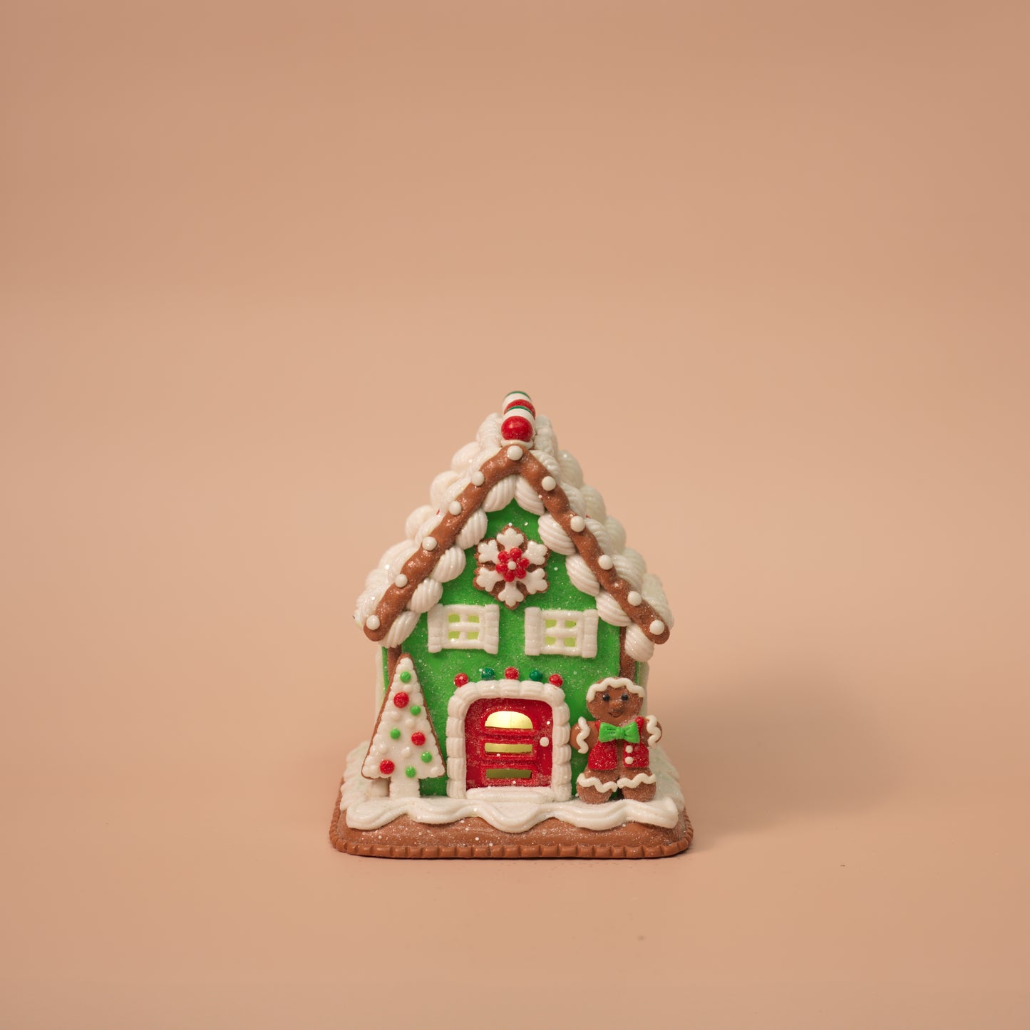 Holiday Light-Up Gingerbread Houses