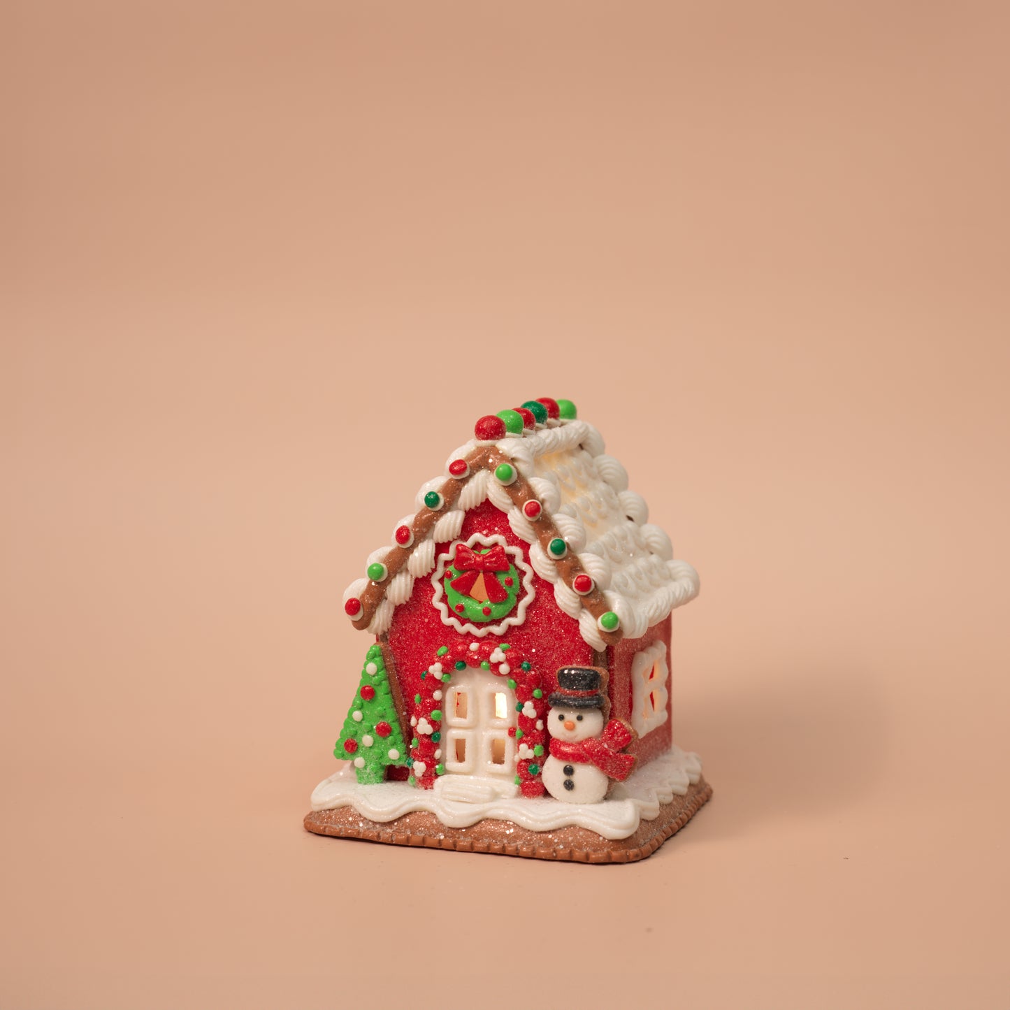 Holiday Light-Up Gingerbread Houses