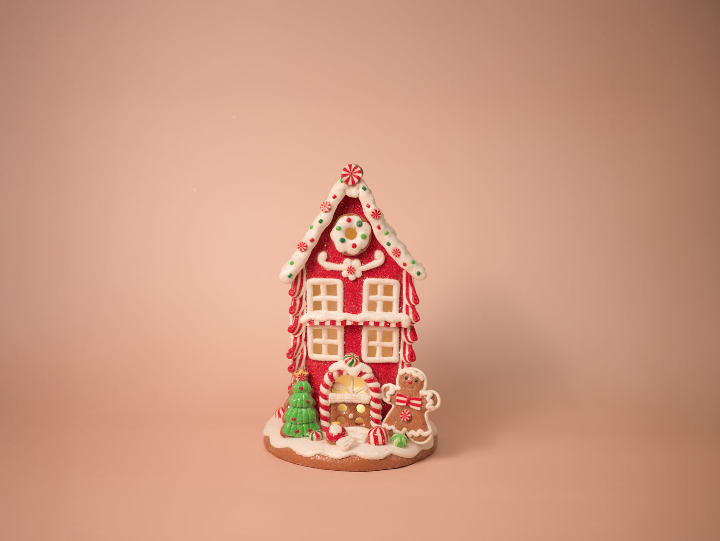 Light-Up Candy Gingerbread Houses