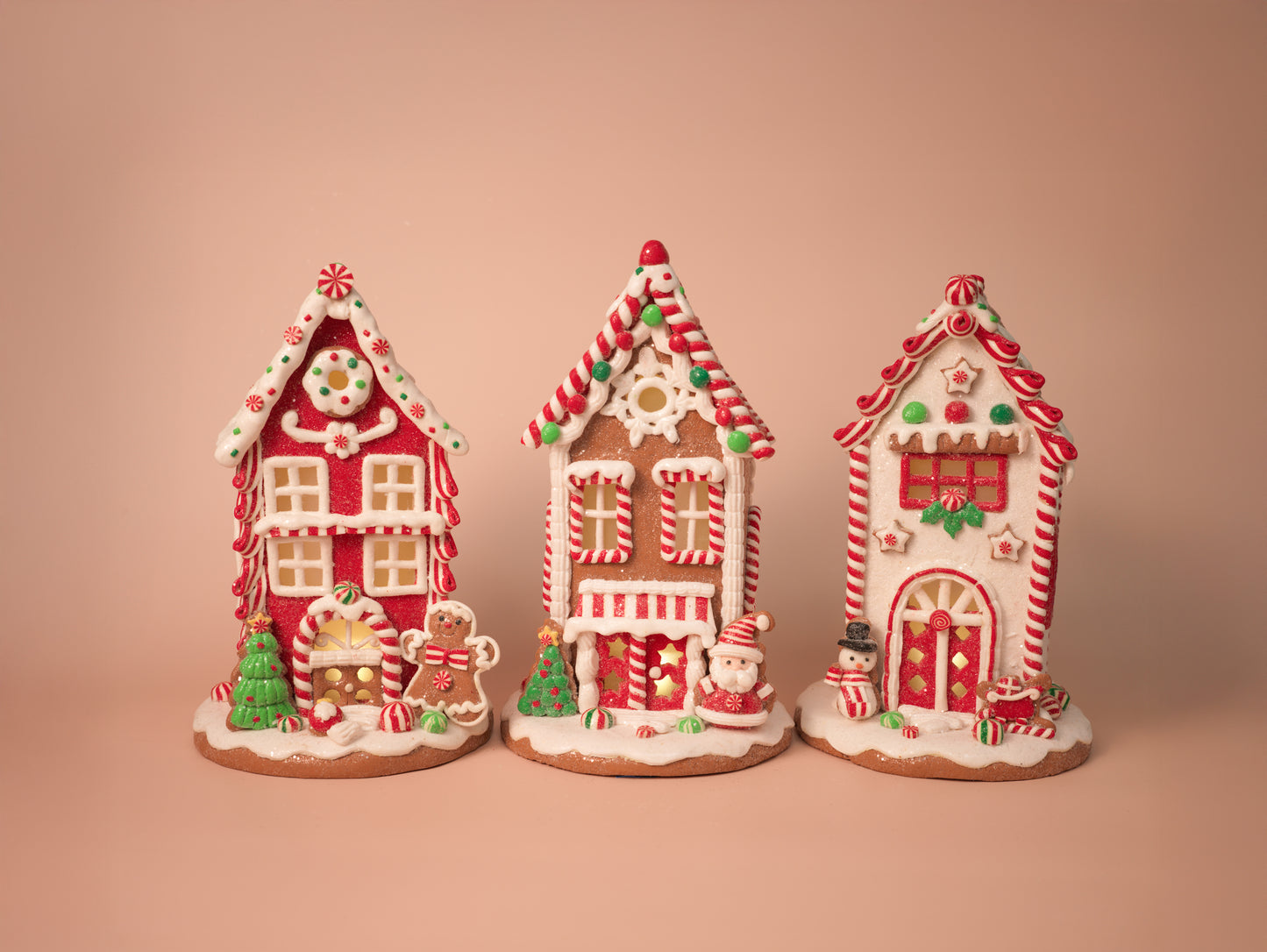 Light-Up Candy Gingerbread Houses