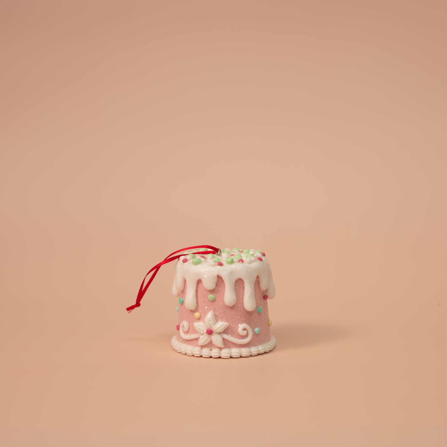 Pastel Christmas Cake Ornaments