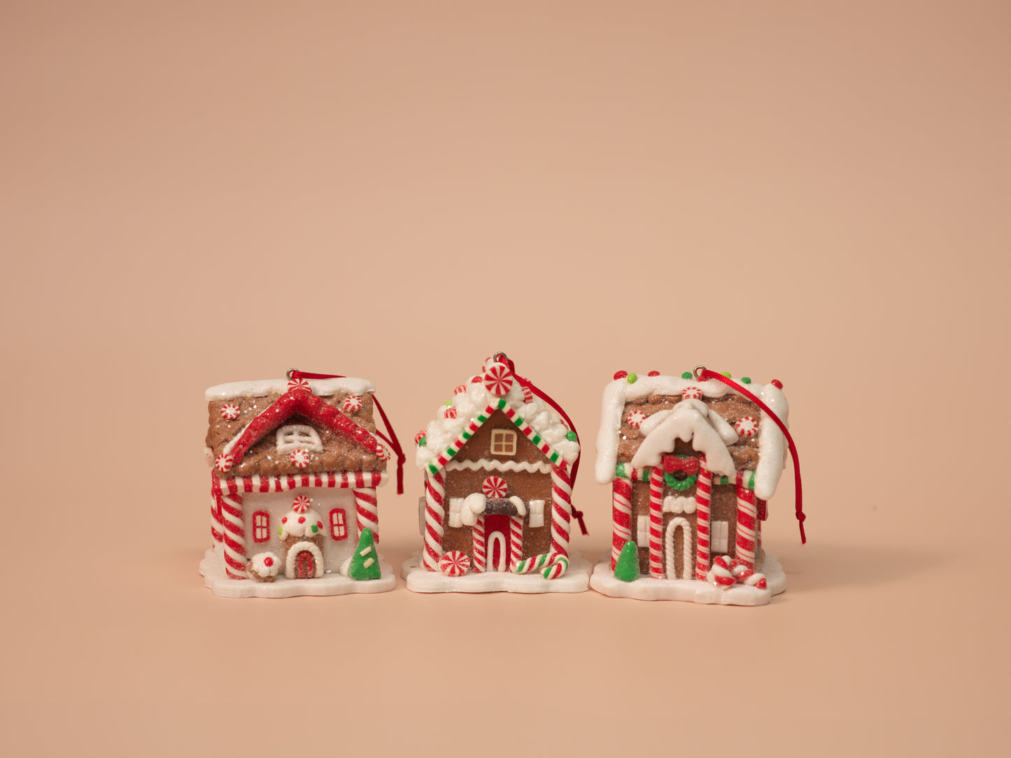 Mini Gingerbread House Ornaments