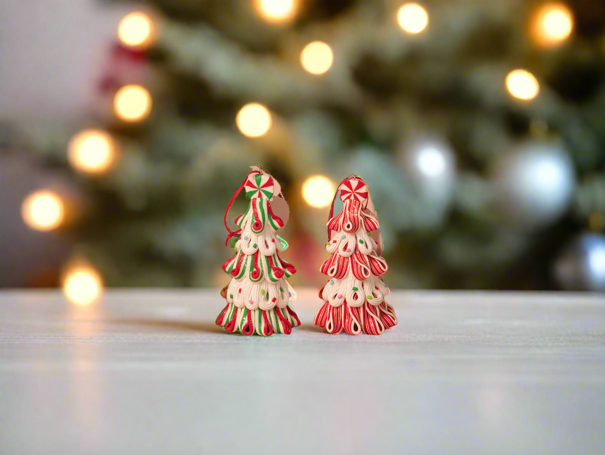 Peppermint Candy Christmas Tree Ornaments
