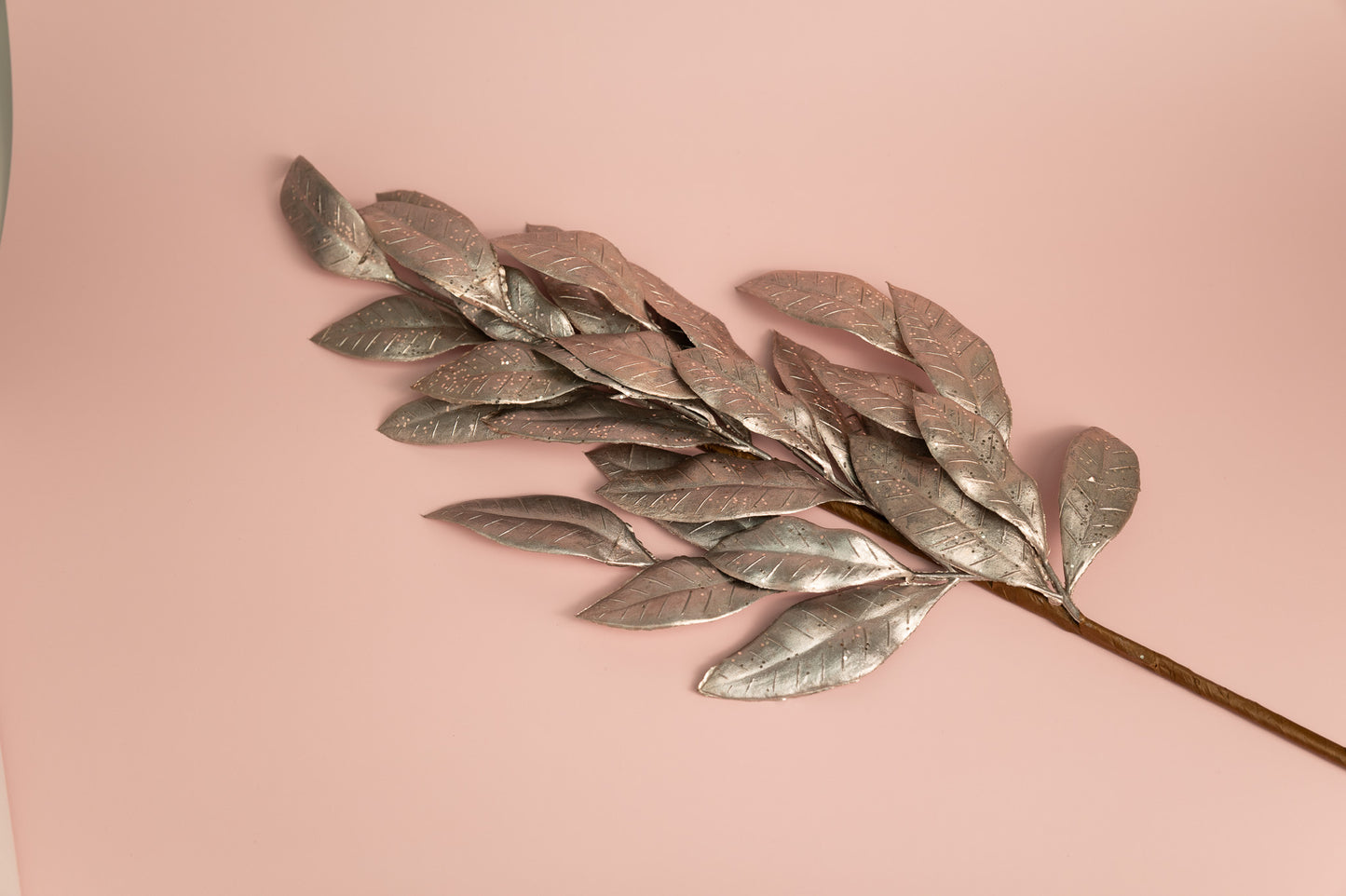 Metallic Leaf Garden Stake
