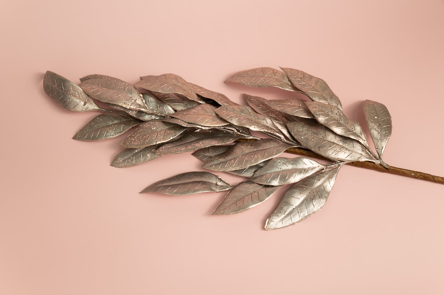 Metallic Leaf Garden Stake