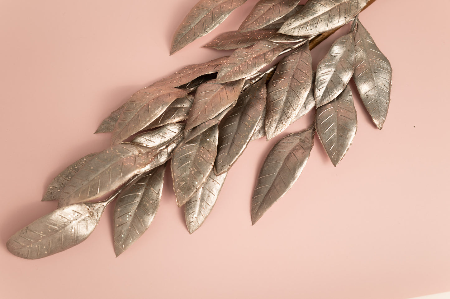 Metallic Leaf Garden Stake