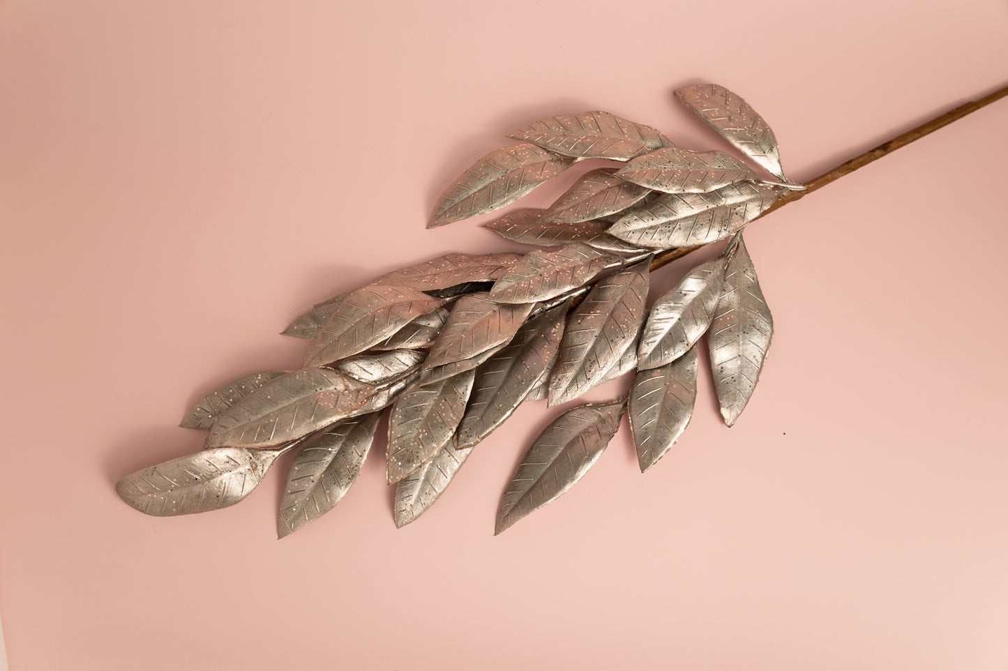 Metallic Leaf Garden Stake