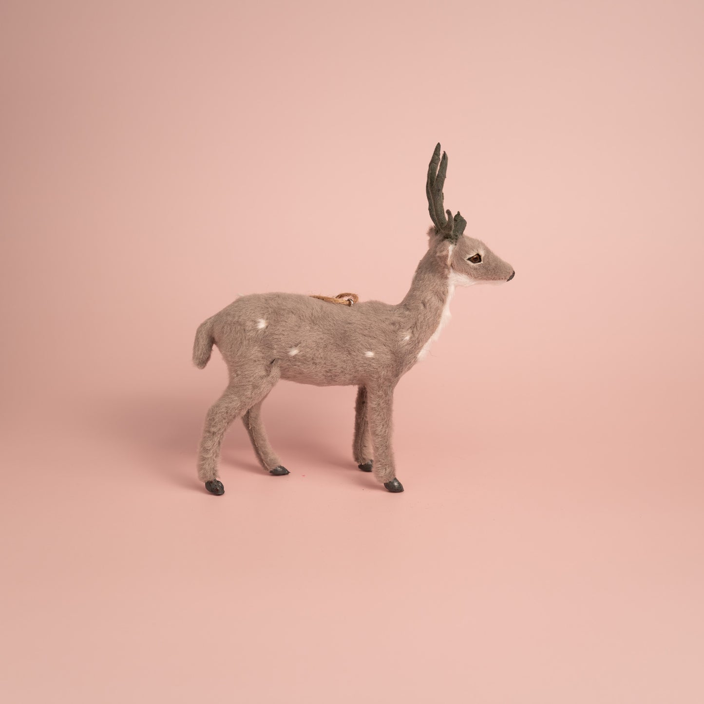 Grey Reindeer Christmas Hanging Ornament