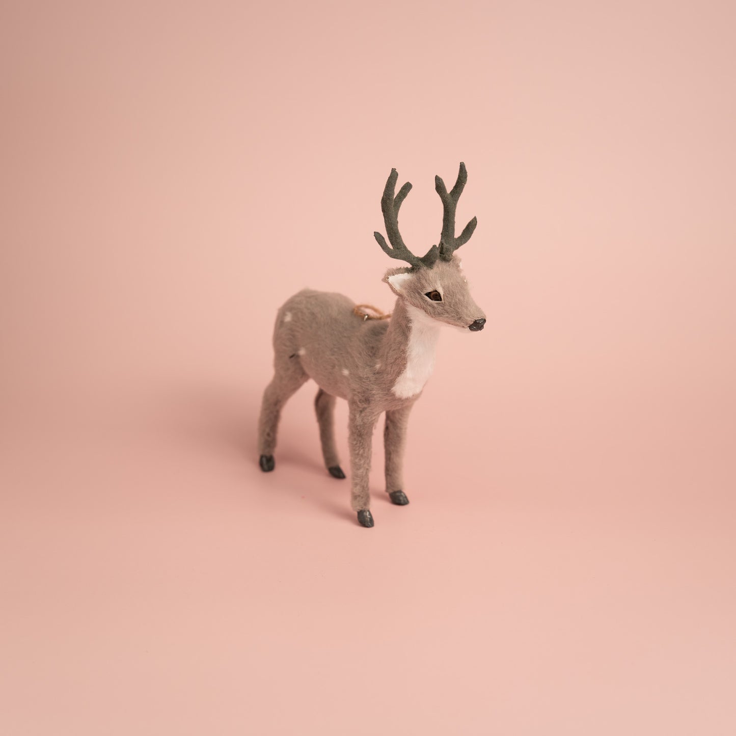 Grey Reindeer Christmas Hanging Ornament