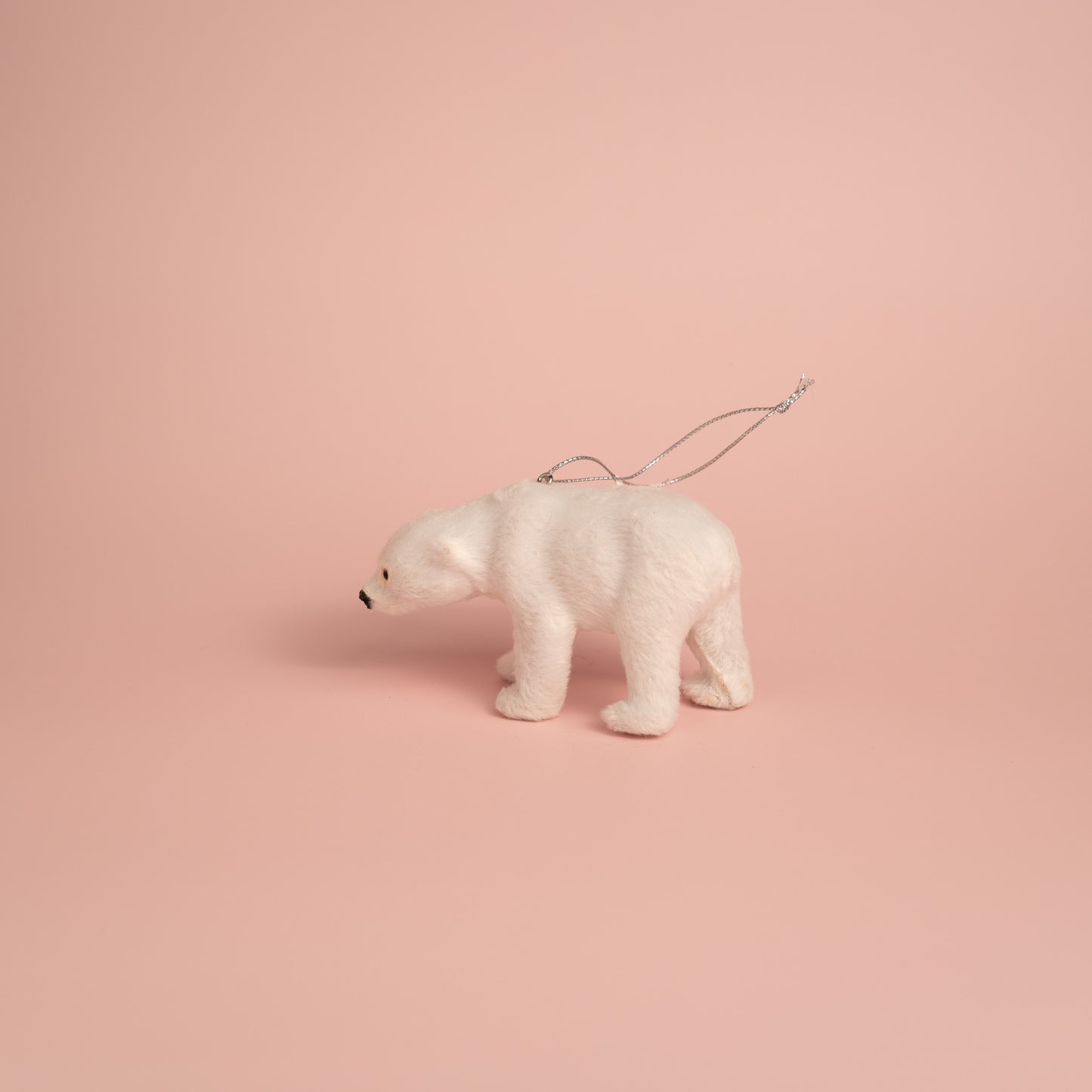 White Bear Christmas Hanging Ornament