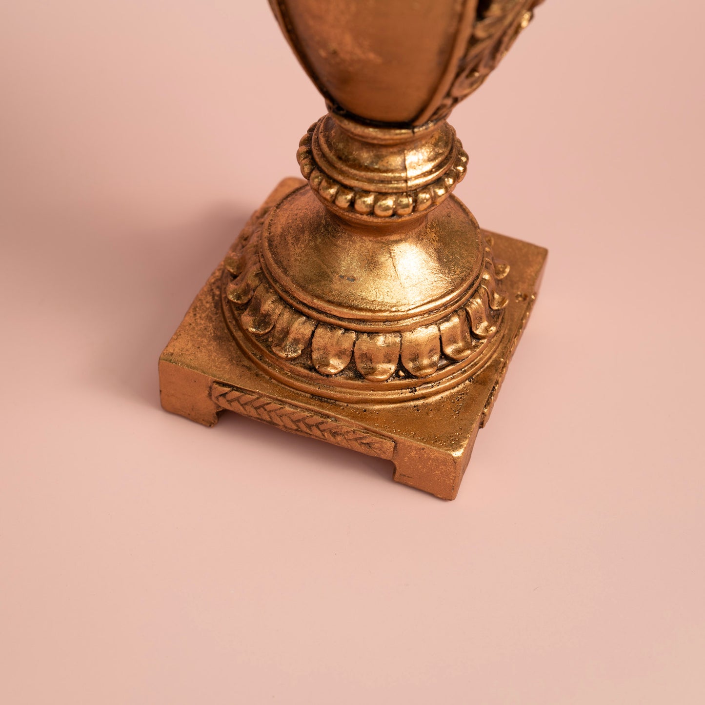 Antique Gold Resin Candle Holder